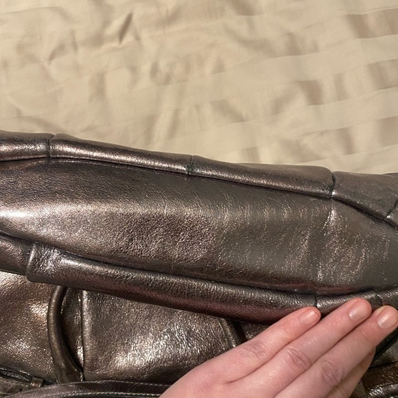 Coach metallic purse with crossbody strap - Picture 2 of 6